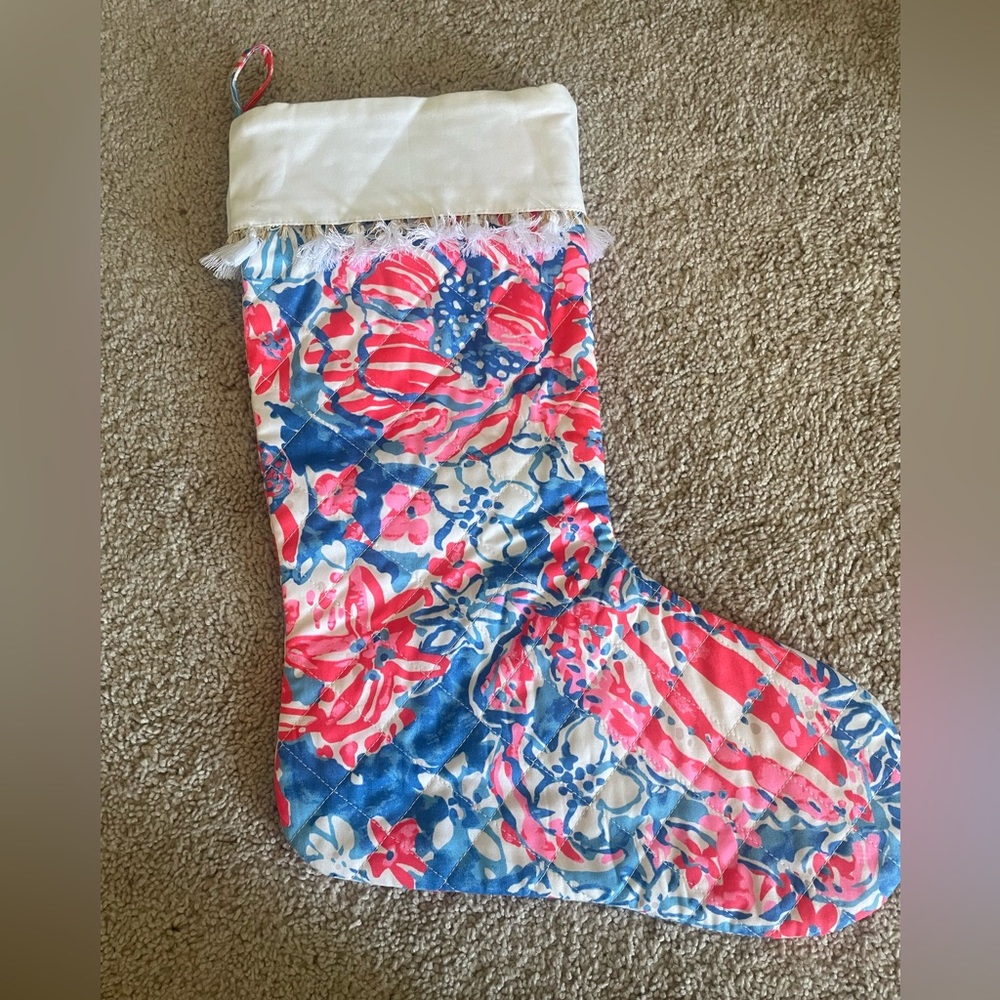 Lilly Pulitzer Christmas stocking